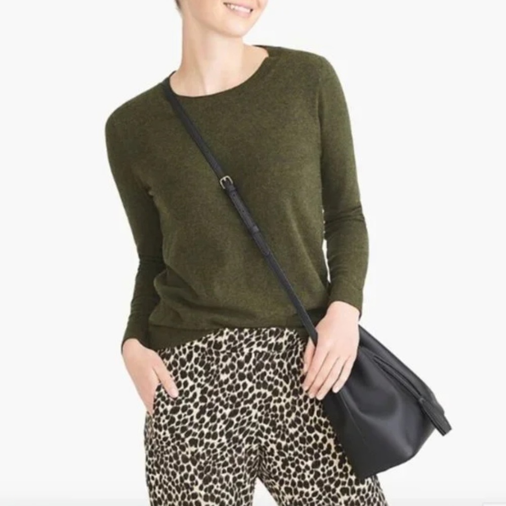 J Crew Factory Teddie Sweater in green
